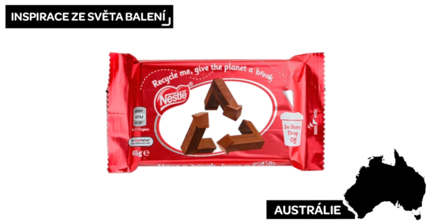 KitKat nahrazuje své ikonické logo recyklačním symbolem, aby podpořil správné třídění