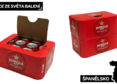 Španělské pivo Estrella Damm v novém lepenkovém multipacku od Graphic Packaging